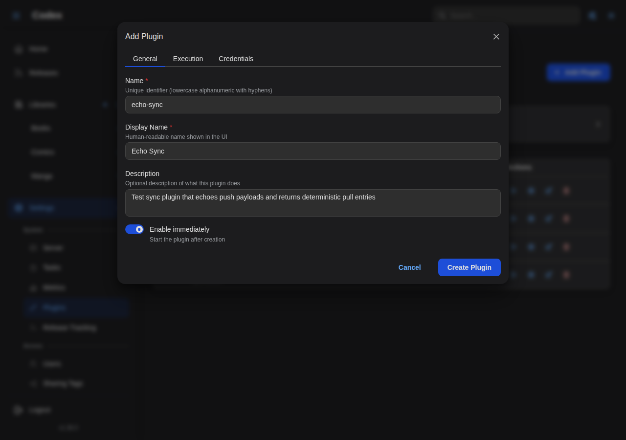 Add Echo Sync - General